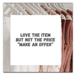 I love sales as much as you do.I accept reasonable offers, just give it a try 😉